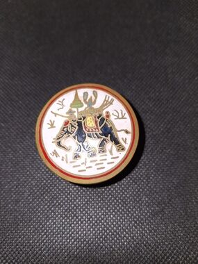 Enamel Elephant  Brass Cloisonné Pill Container